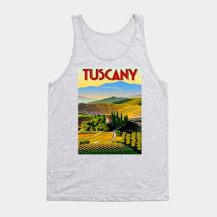 Vintage Travel Poster - Tuscany Tank Top